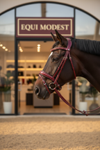 𝐁𝐫𝐢𝐝𝐥𝐞 & 𝐑𝐞𝐢𝐧𝐬(Burgundy)